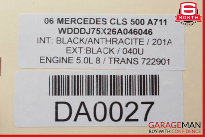 03-09 Mercedes W219 CLS500 E350 Front Left Driver Side Lower Control Arm RWD OEM