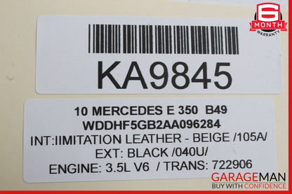 08-16 Mercedes W212 E350 E400 GLK350 Rear Right Door Window Regulator Motor OEM