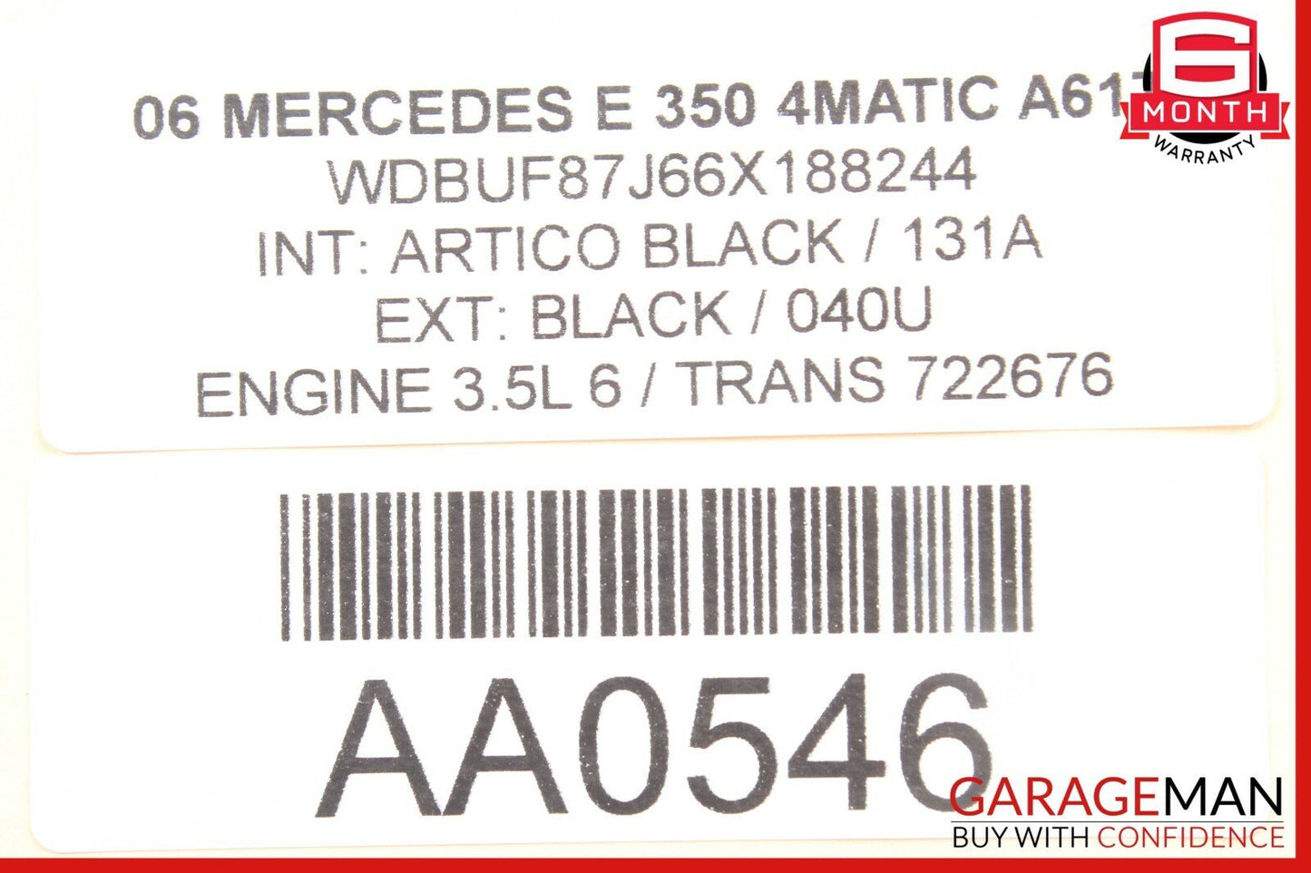 03-09 Mercedes W211 E350 E500 E550 Rear Left Side Door Lock Latch Actuator OEM