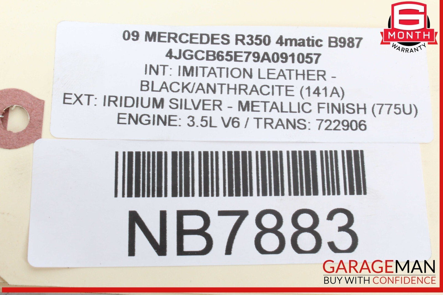 05-12 Mercedes W251 R350 4MATIC ML350 V6 Engine Coolant Motor Water Pump OEM