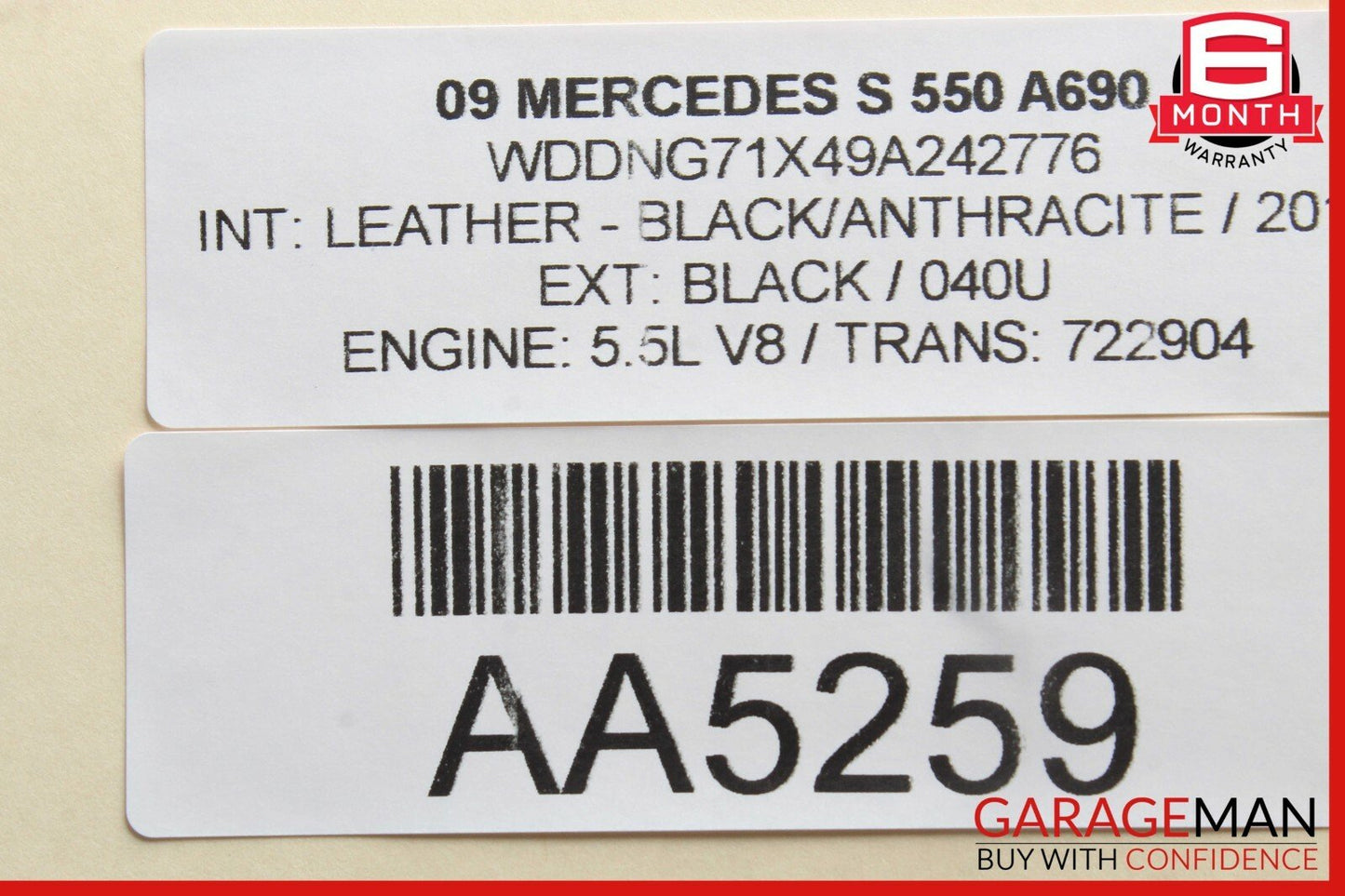 07-09 Mercedes W221 S550 Speedometer Odometer Instrument Cluster Gauge OEM