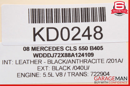 03-11 Mercedes CLS550 E350 Rear Top Upper Overhead Dome Light Reading Map Lamp