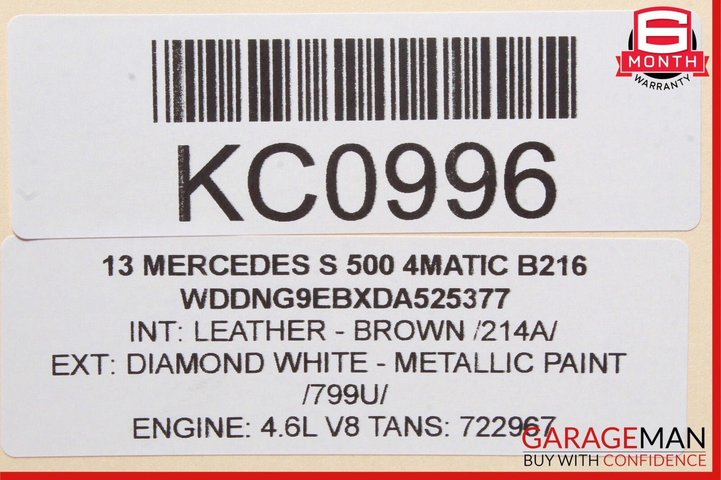 11-14 Mercedes S550 E550 CLS550 CL63 ECU ECM Engine Control Module Unit OEM