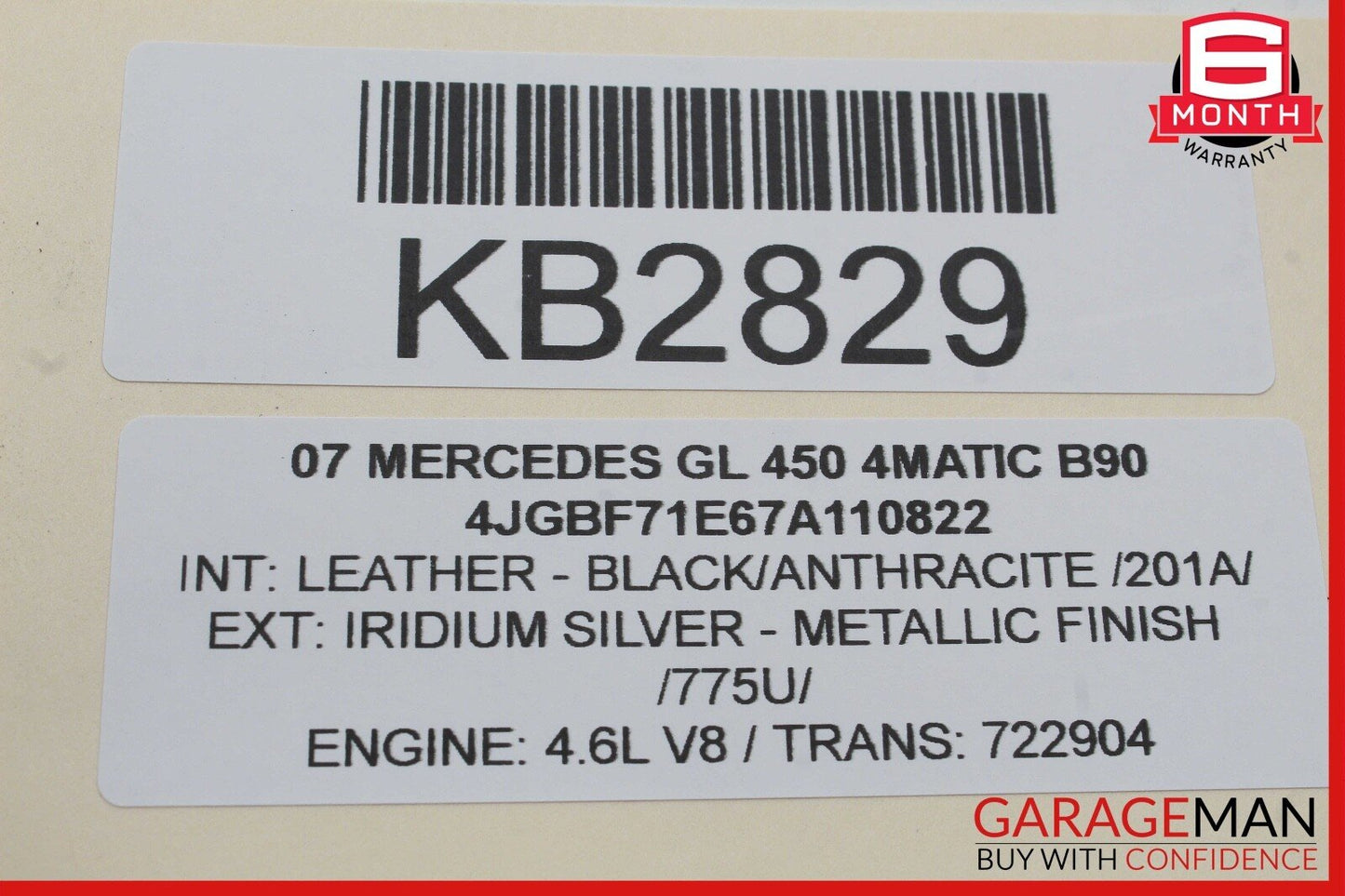 07-12 Mercedes X164 GL450 4MATIC Rear Subwoofer Audio Speaker Harman Kardon OEM