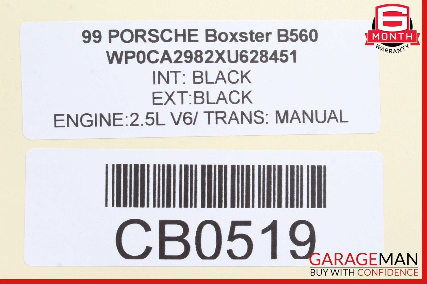 97-04 Porsche Boxster 986 Right Side Engine Radiator A/C AC Condenser Fan Assy