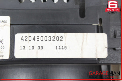 08-11 Mercedes W204 C300 C350 Instrument Speedometer Cluster 2049003202 OEM