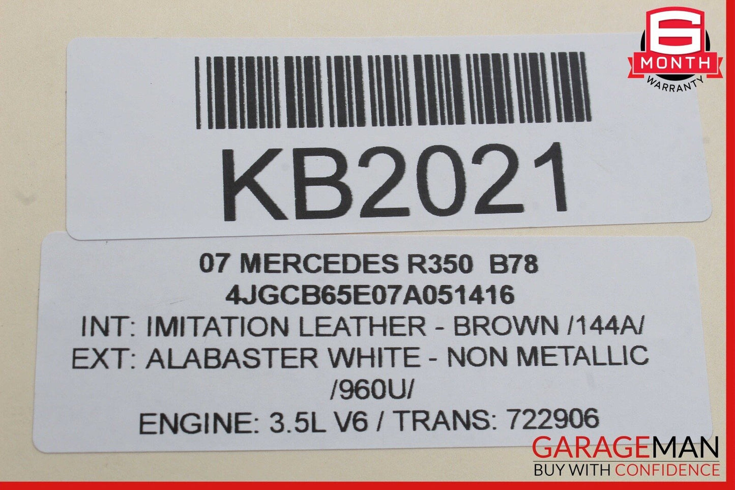 06-12 Mercedes W251 R350 GL550 ML550 Rear Right & Left Door Tweeter Speakers OEM