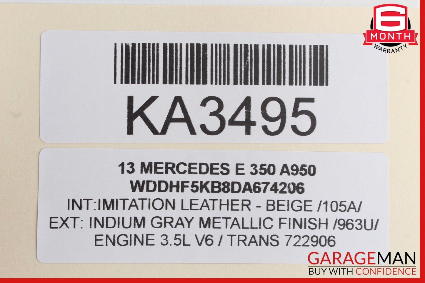 10-16 Mercedes W212 E350 3.5L V6 ECU ECM Engine Computer Control Module
