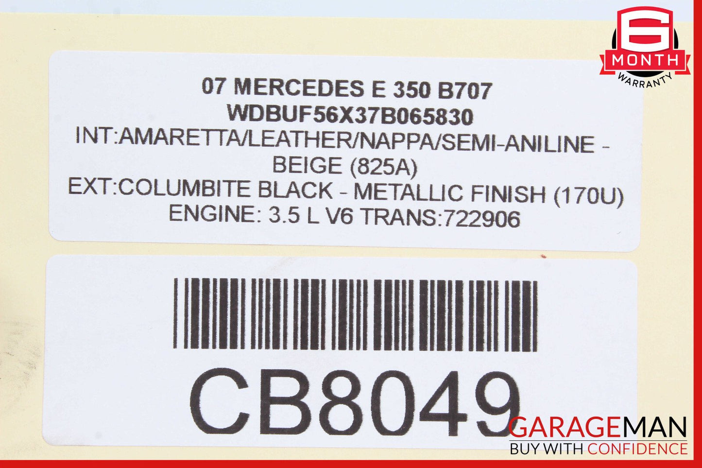 01-09 Mercedes C230 CLK350 E350 Rear Trunk Lid Lock Latch Handle w/o Key