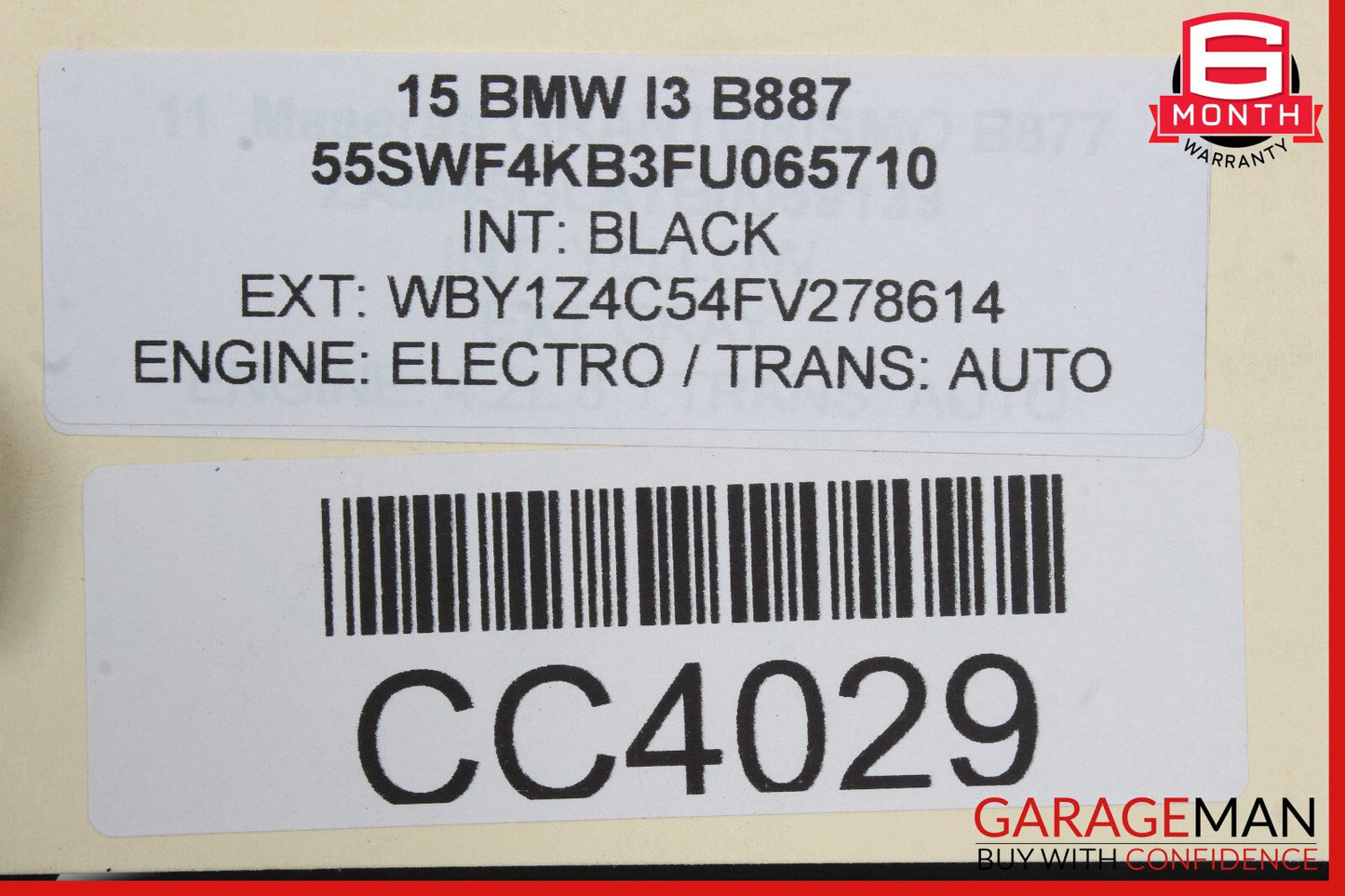 14-21 BMW i3 I01 Rear Right Passenger Side Quarter Panel OEM