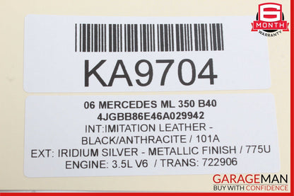 06-13 Mercedes W164 ML350 R350 GL450 Front Left Side Door Control Module Unit