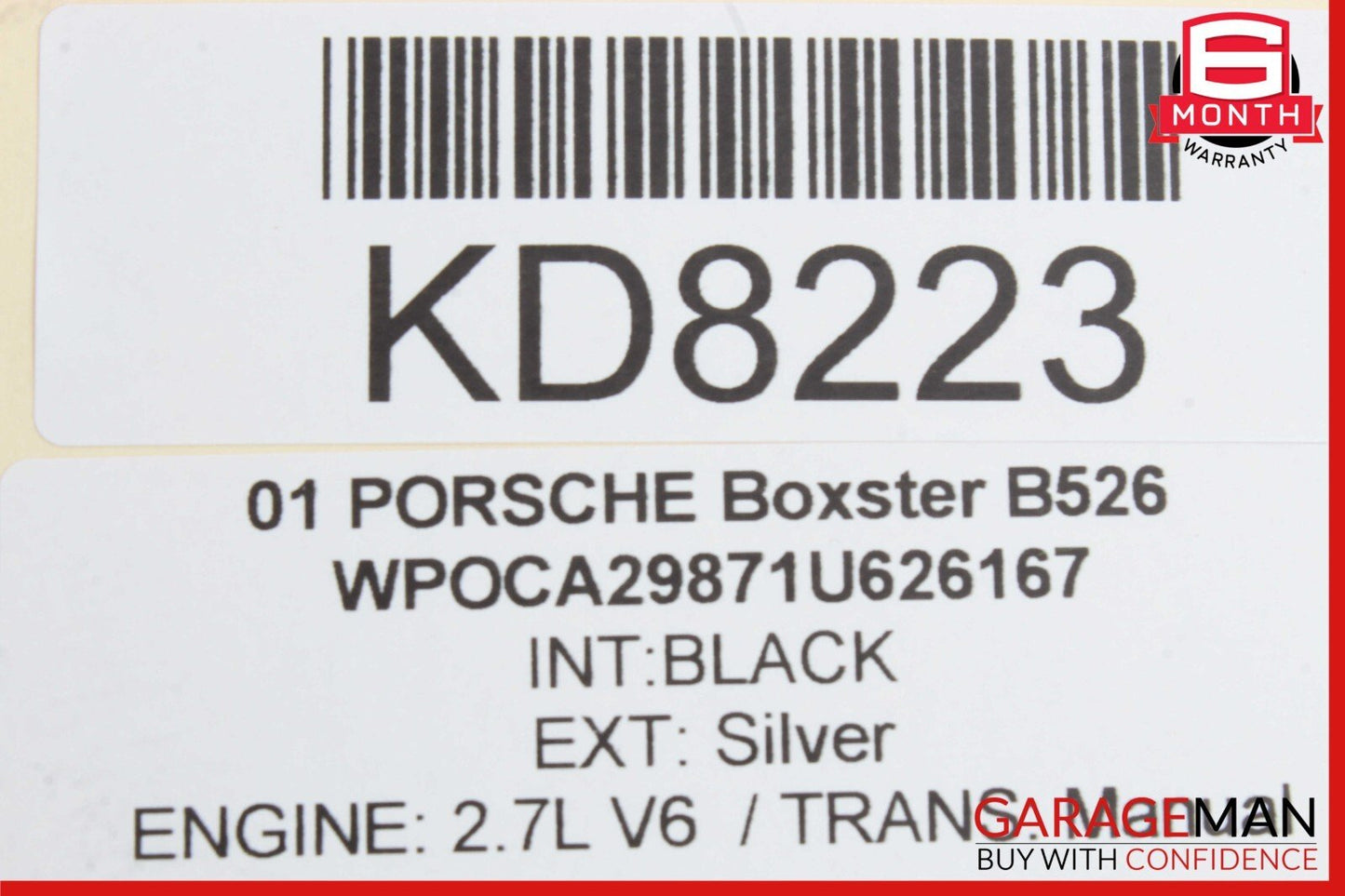 97-04 Porsche Boxster 986 Carrera 911 996 Right Radiator A/C Condenser Fan Assy