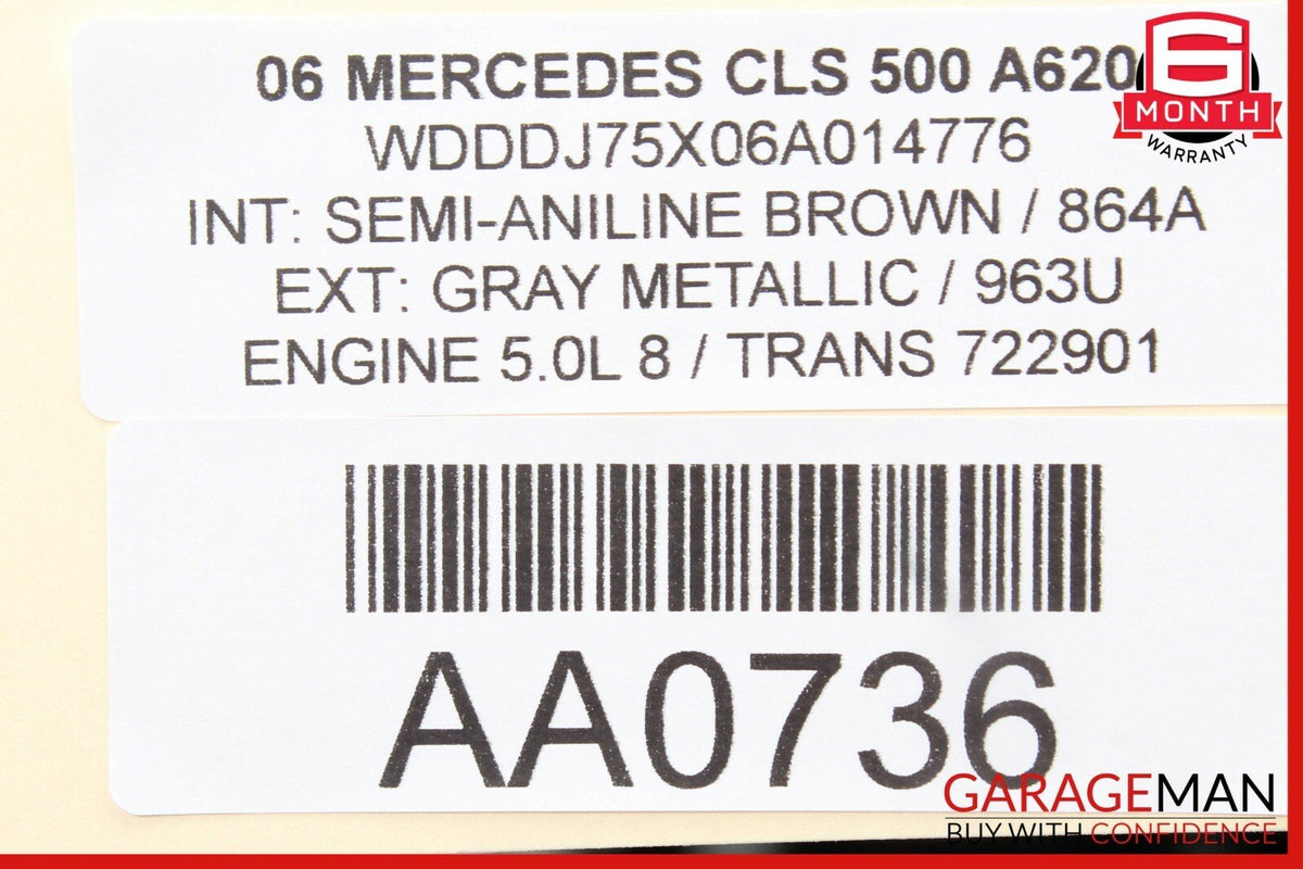 06-11 Mercedes W219 CLS500 Rear Right Side Door Computer Controller Module Unit
