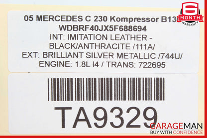01-07 Mercedes W203 C230 C240 Front Left Side RWD Suspension Lower Control Arm
