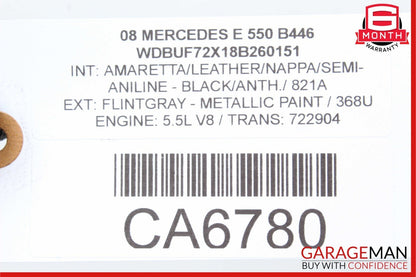 05-13 Mercedes W211 E350 E550 Front Left Side Engine Timing Chain Cover Plate