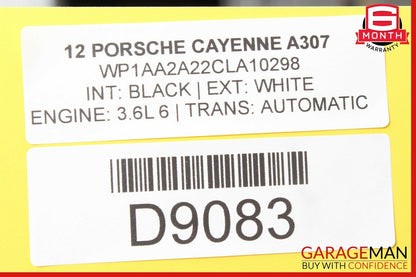 11-17 Porsche Cayenne 958 Rear Seat Heat Lock Switch Control Panel 7P5927325 OEM