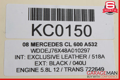07-14 Mercedes W216 CL600 S400 Front Left Lower Control Arm OEM