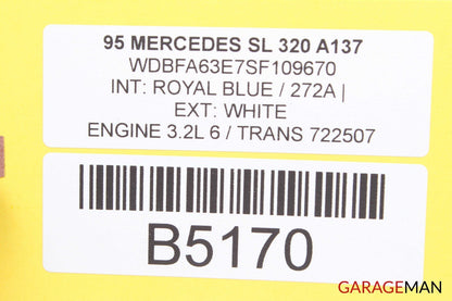 94-02 Mercedes R129 SL320 SL500 Convertible Top Left Hydraulic Valve Block OEM