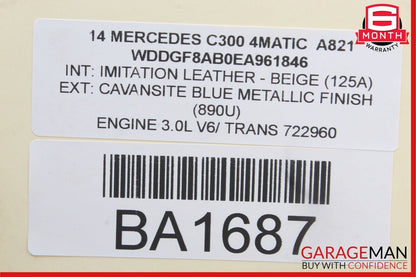 08-14 Mercedes W204 C300 C350 Front Left Door Control Module 2189001401 OEM