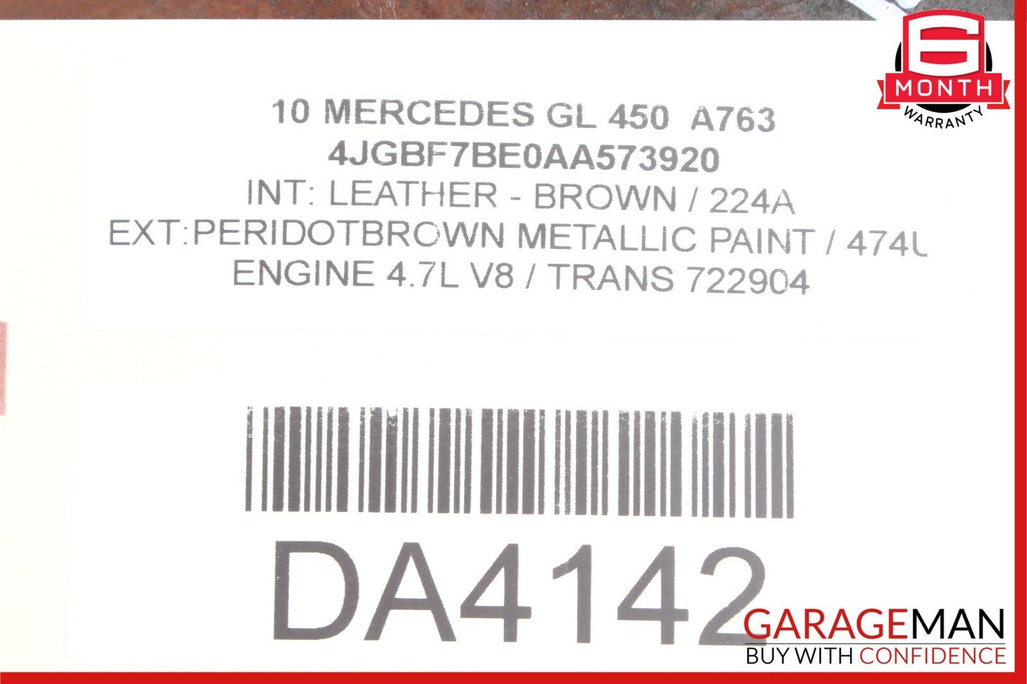 07-15 Mercedes X164 GL450 ML350 Bluetec Diesel Engine Exhaust Manifold Right OEM