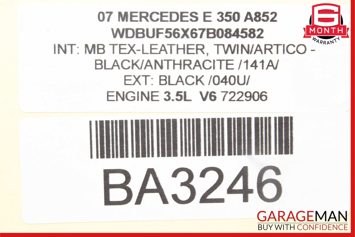 03-09 Mercedes W211 E350 E550 E63 AMG Rear Right Side Door Controller Module