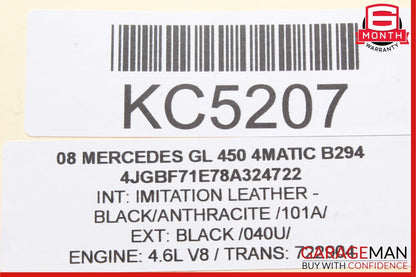 07-12 Mercedes X164 GL450 4Matic Rear Left Side 3rd Third Row Seat Belt Seatbelt