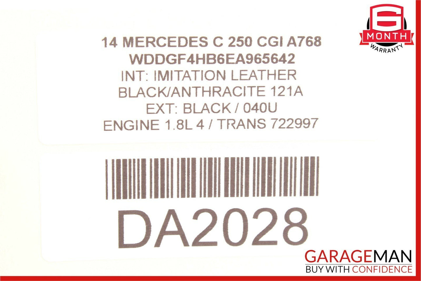 08-14 Mercedes W204 C250 C350 Rear Right Side Door Control Module 2189001501 OEM