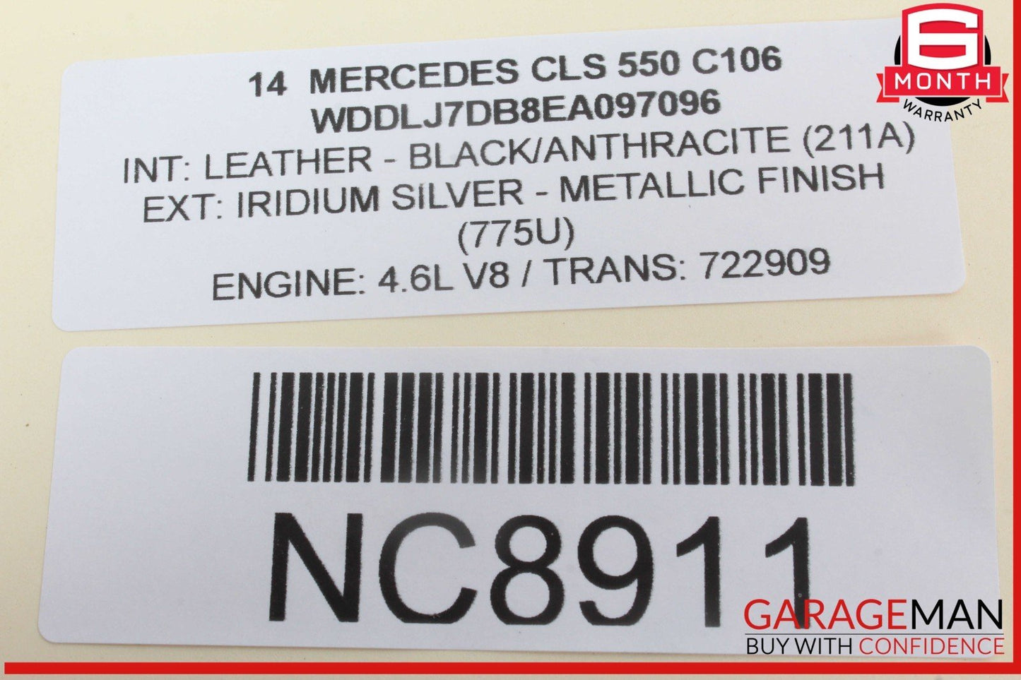 09-17 Mercedes W218 CLS550 Front Left Side LED Daytime Running Light Fog Lamp