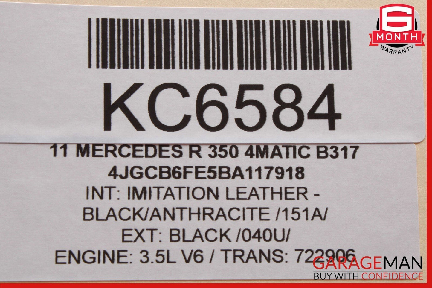 06-11 Mercedes W251 R350 Rear Right / Left Side Door Sound Audio Speaker OEM