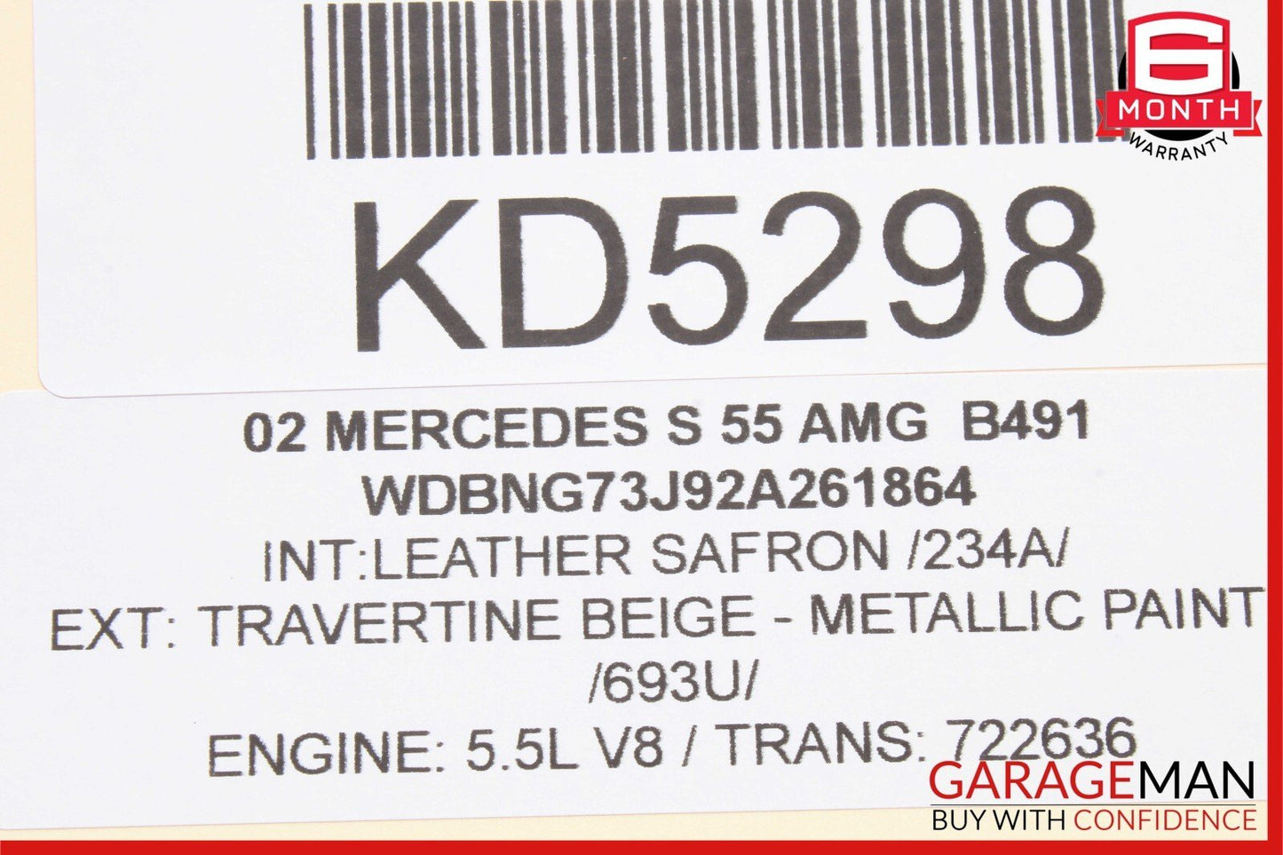 00-06 Mercedes W220 S55 AMG S500 S430 Front Left Side Exterior Door Handle OEM