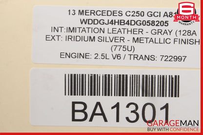 08-15 Mercedes W204 C250 C350 Front Left Door Window Regulator Motor Unit OEM