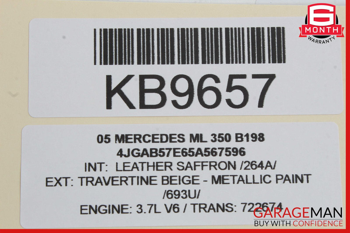 98-05 Mercedes W163 ML350 ML500 ML55 AMG Rear Glass Windshield Wiper Motor OEM
