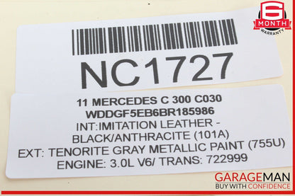 08-14 Mercedes W204 C300 C250 C63 AMG Overhead Dome Light Lamp 2049001804 OEM