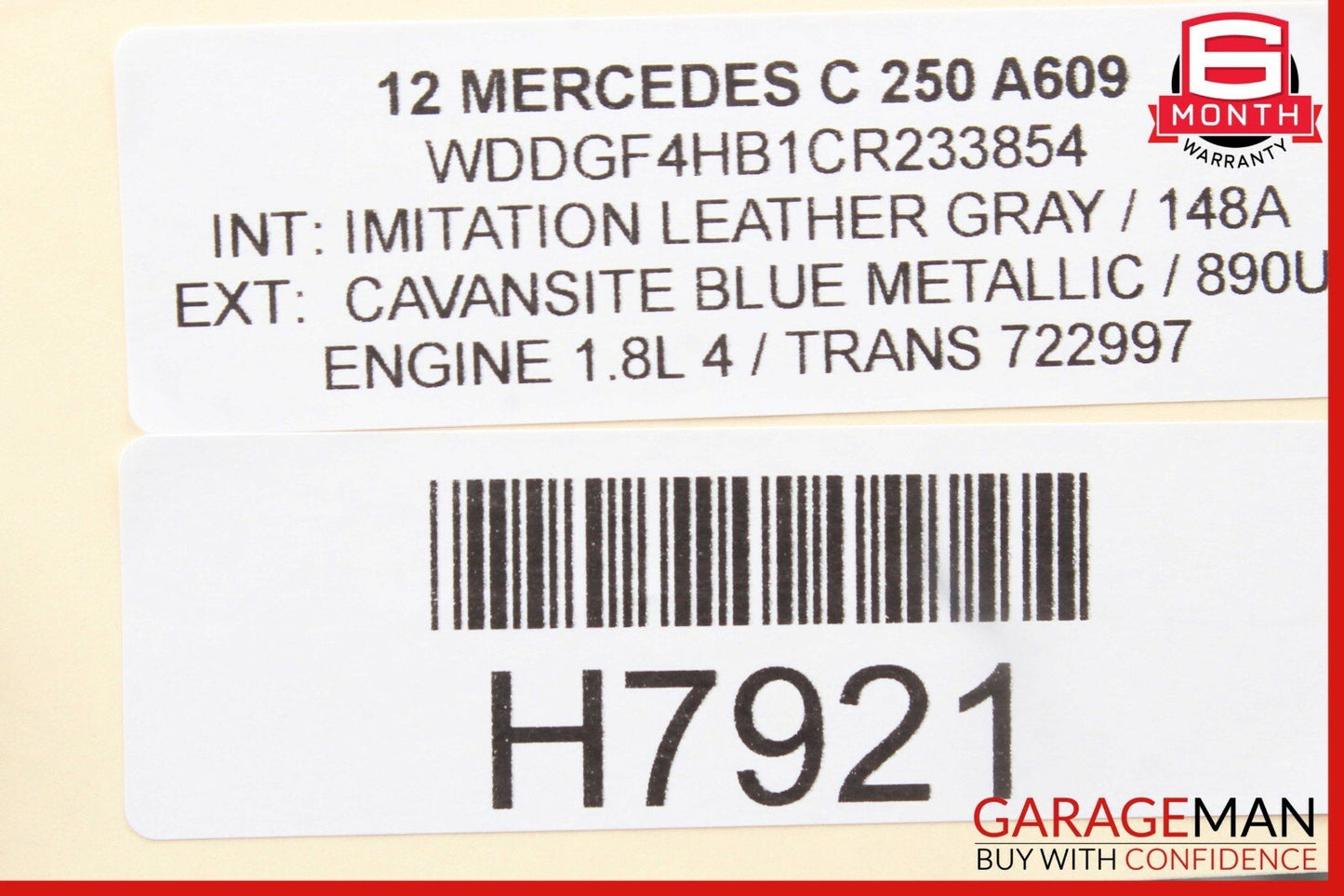 08-14 Mercedes W204 C250 C350 Rear Right Passenger Side Door Controller Module