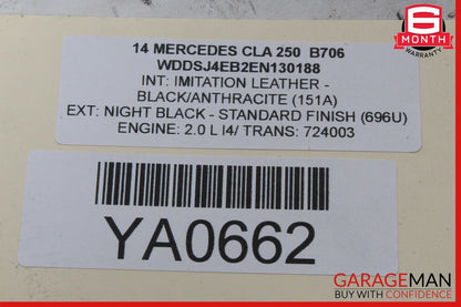 13-20 Mercedes W117 CLA250 CLA45 AMG Master Cylinder Power Brake Booster OEM