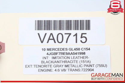 06-13 Mercedes X164 GL450 GL550 Cargo Net Cover Divider 1648600474 OEM