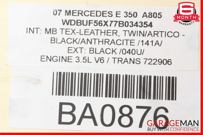 07-11 Mercedes W219 CLS550 CLS63 E550 Power Brake Master Cylinder Pump OEM