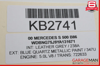 98-06 Mercedes W220 S500 E320 CL500 Voice Command Control Module 2108208026 OEM