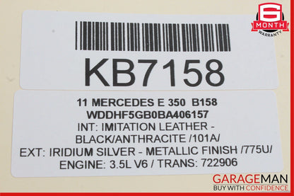 10-13 Mercedes W212 E350 E550 Front or Rear Right Exterior Door Handle Silver