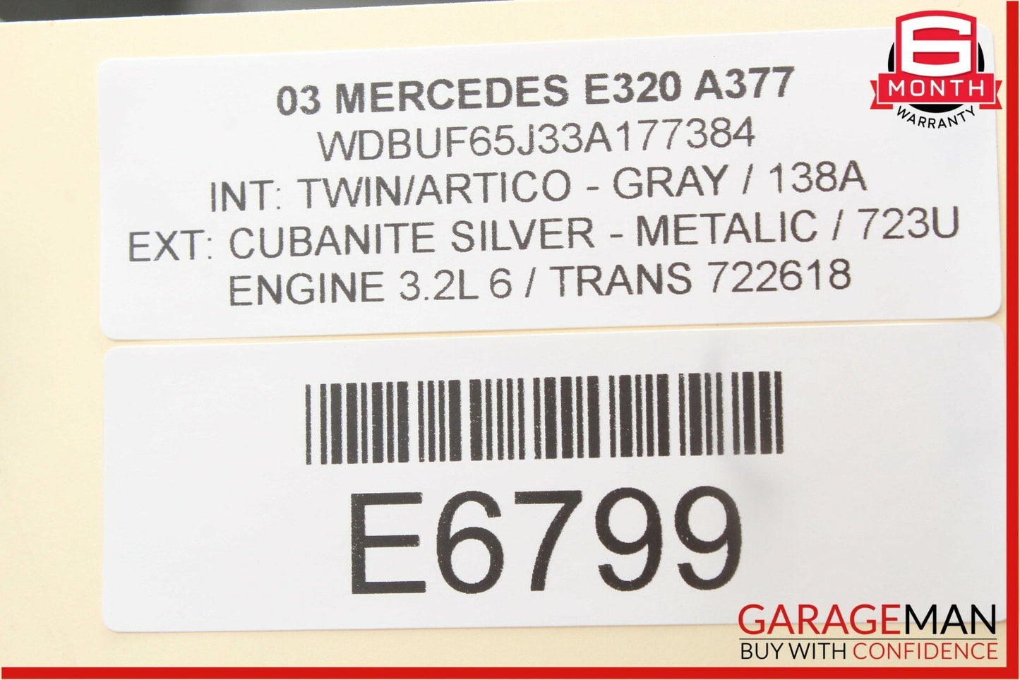 03-09 Mercedes W211 E55 AMG E320 Rear Right Passenger Door Lock Latch Actuator