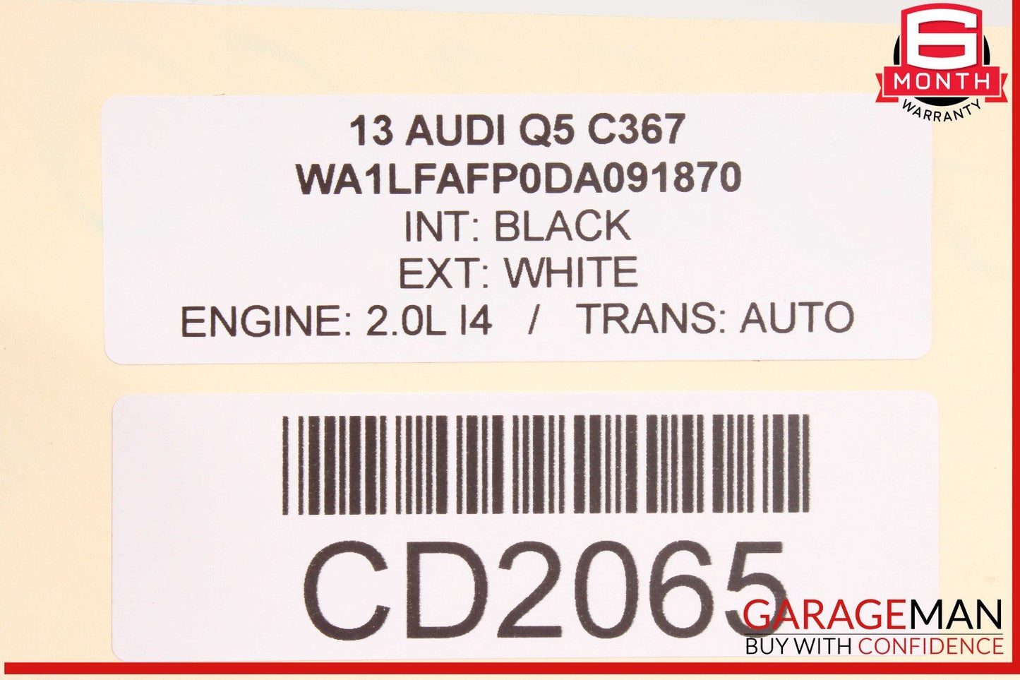 13-17 Audi SQ5 Q5 Electric Power Steering Gear Rack & Pinion 8R0909144 OEM