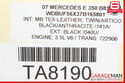03-09 Mercedes W211 E350 E320 Rear Left Side Exterior Door Handle Black OEM