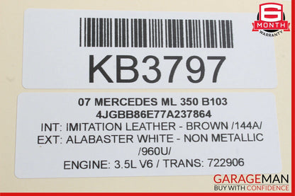 06-12 Mercedes W164 ML350 GL450 Center Console Cup Holder Compartment Wood OEM