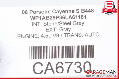 03-10 Porsche Cayenne S 955 957 Rear Right Side Door Window Regulator Motor OEM