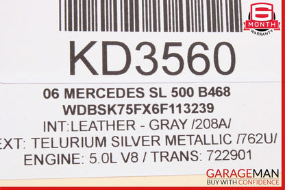03-08 Mercedes R230 SL500 Front Left Driver Convertible Top Latch Catch Lock OEM