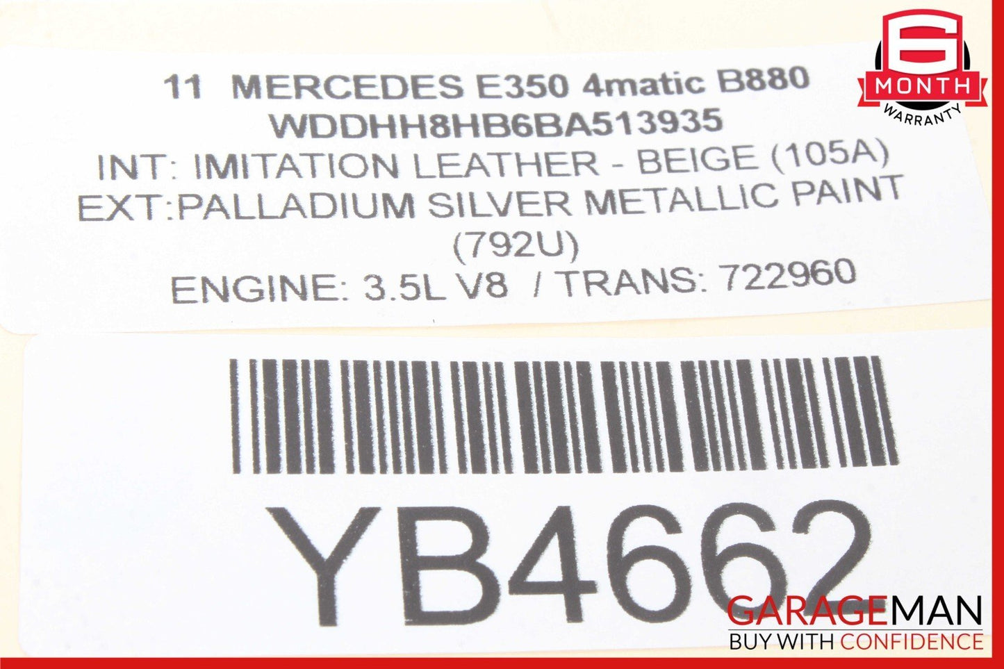 10-17 Mercedes W212 E350 Front Right Keyless Go Exterior Door Handle OEM