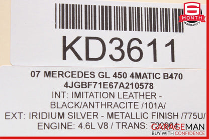 06-13 Mercedes X164 GL450 ML500 Front Right Exterior Door Handle Keyless Go OEM
