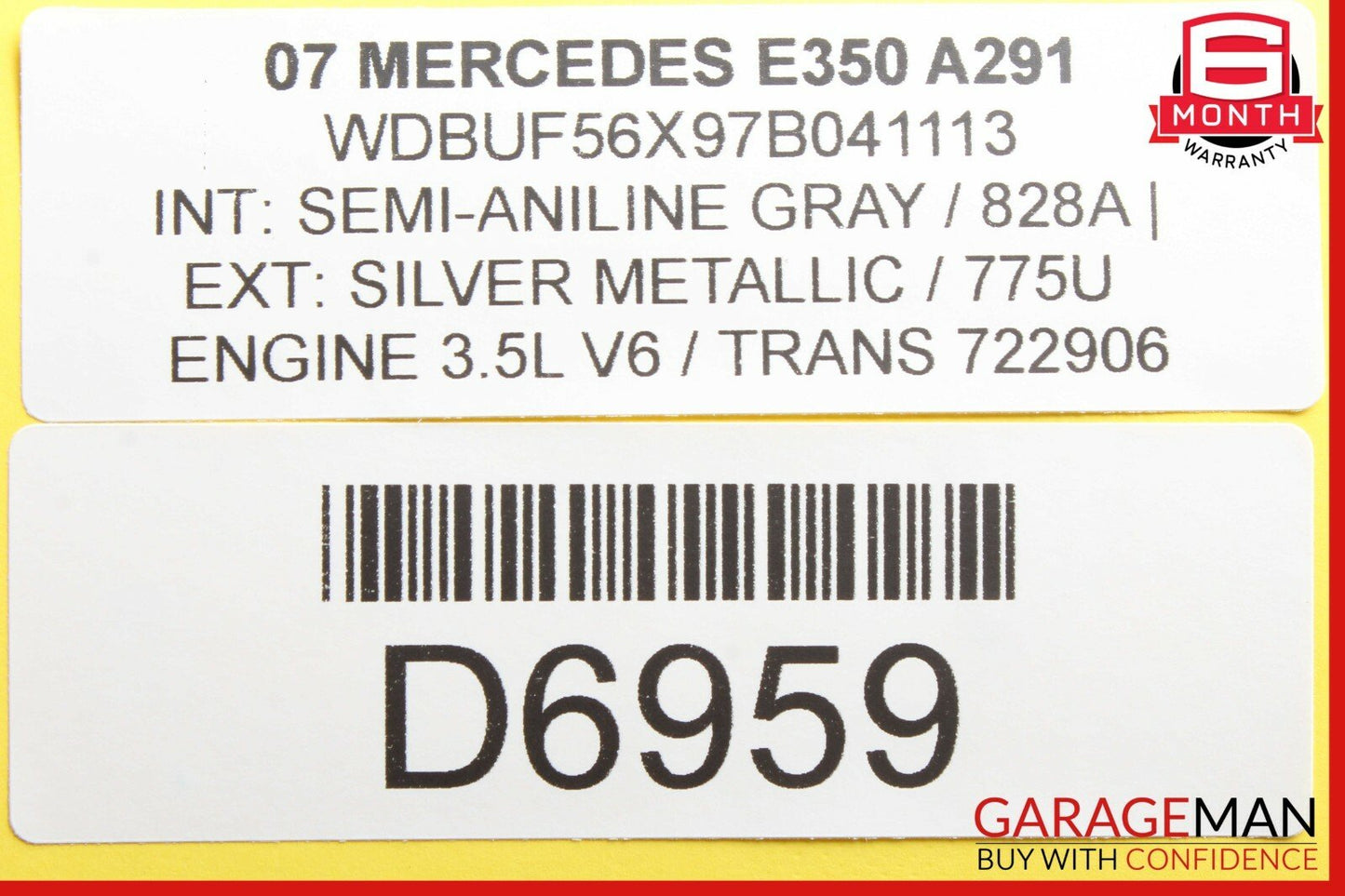 03-09 Mercedes W211 E350 E550 Front Left Driver Side Door Control Module Unit