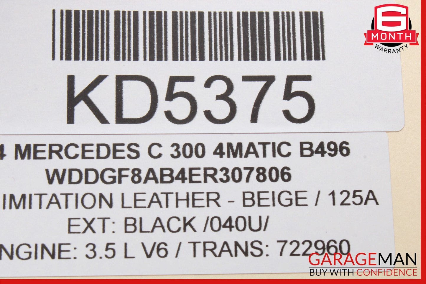08-16 Mercedes W204 C300 GLK350 Rear Right Door Window Regulator Motor OEM