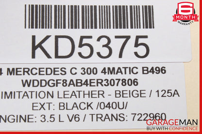 08-16 Mercedes W204 C300 GLK350 Rear Right Door Window Regulator Motor OEM
